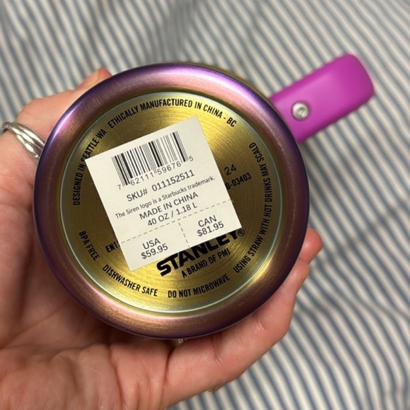 Starbucks Stanley Fall Sunrise 2024 Collab 40 oz. Tumbler Pink Yellow NEW - Picture 11 of 12